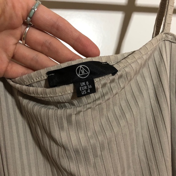 Silver Ribbed Bodysuit - Picture 3 of 4